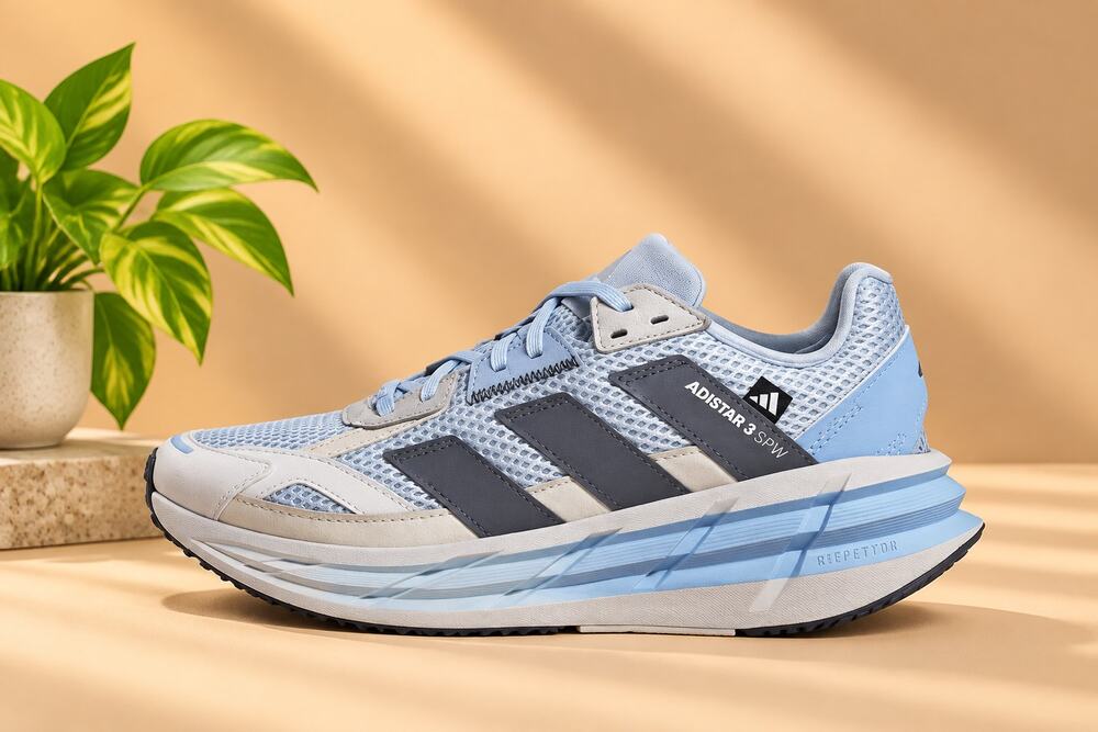 NWT adidas Women's Adistar 3 Running Shoes Crystal Sky Onix Glow Blue Size 10